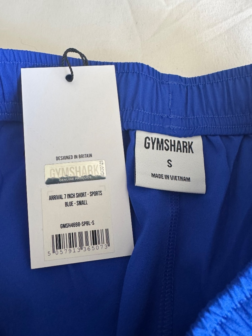 Gymshark | Arrival 7" Shorts (Sport Blue) - Small - Picture 2 of 4